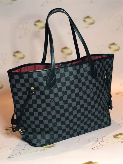 lv neverfull mm black|lv neverfull price.